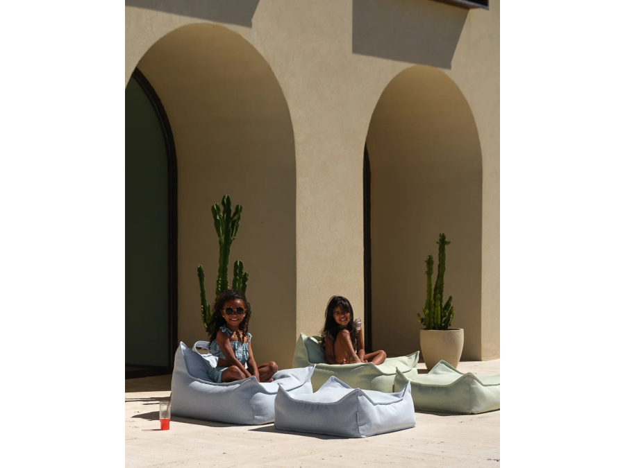 WigiWama Outdoor square ottoman - Azure - Afbeelding 2