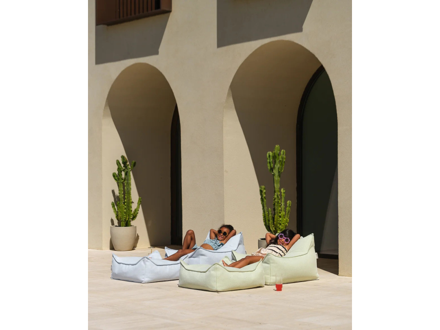WigiWama Outdoor square ottoman - Azure - Afbeelding 8
