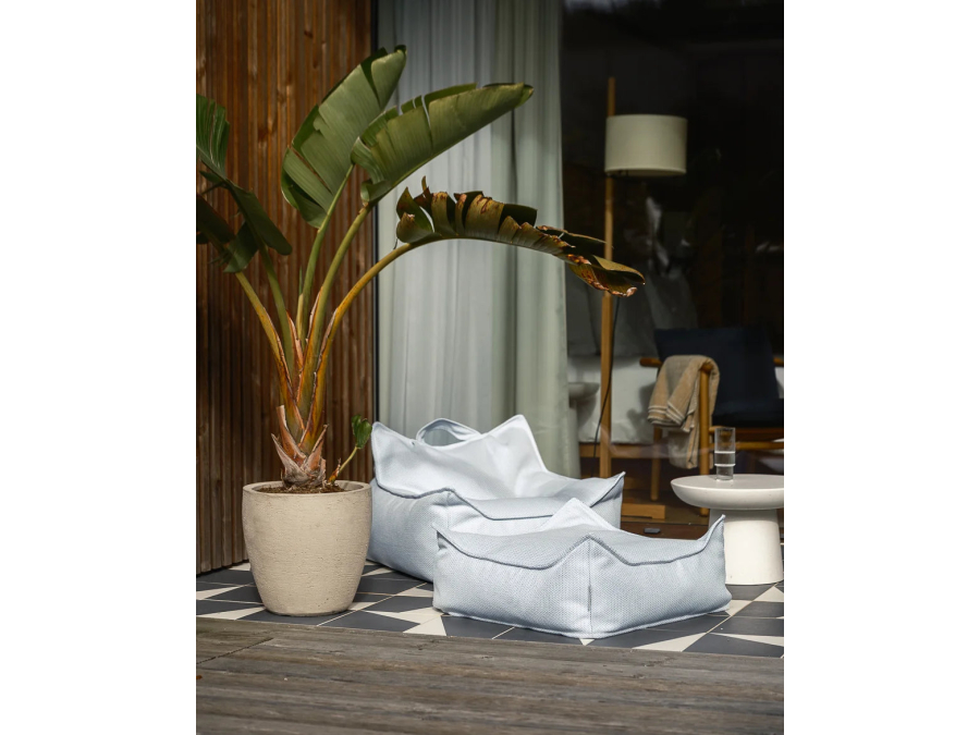 WigiWama Outdoor square ottoman - Azure - Afbeelding 7