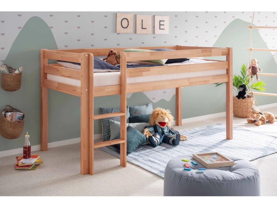 Infanskids Pino halfhoogslaper 90x200 - naturel - Afbeelding 2