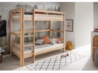 Infanskids Pino hoog stapelbed 90x200 - naturel - Afbeelding 2