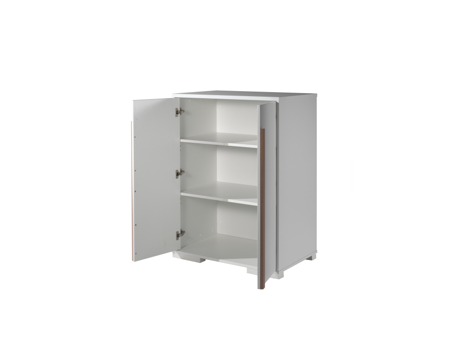 Vipack London hoogslaper met bureau, ladeblok en kast - wit - Afbeelding 9