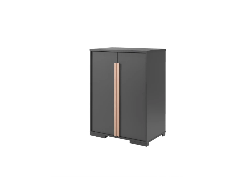 Vipack London hoogslaper met bureau, ladeblok en kast - antraciet - Afbeelding 7