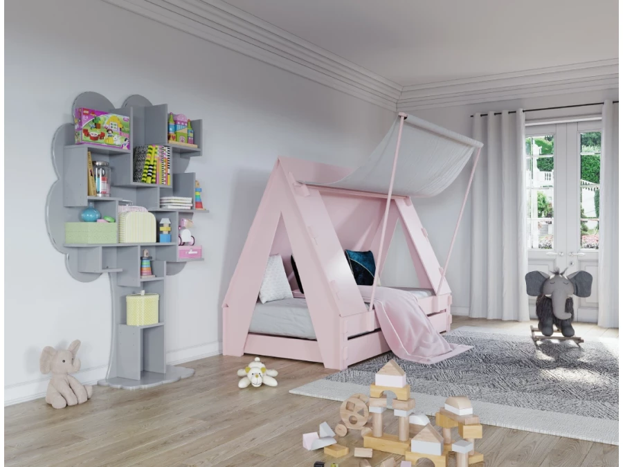 Mathy by Bols Louane boom boekenkast - donker grijs - Afbeelding 7