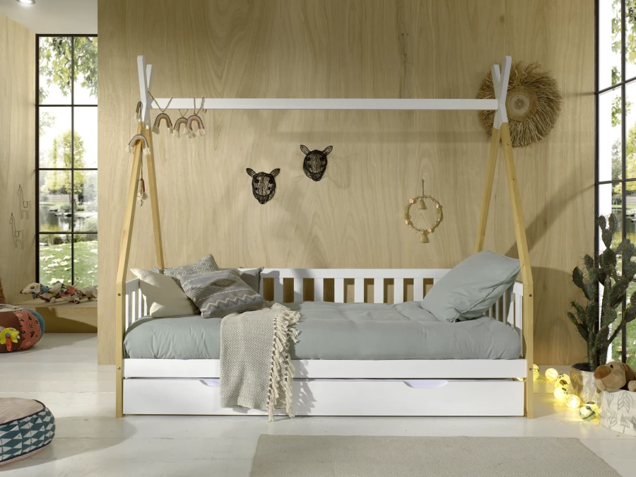 Vipack Tipi MH bedbank met witte bedlade - Afbeelding 2