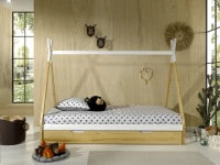 Vipack Tipi LP bed met naturel bedlade - Afbeelding 2