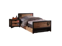 Vipack Daan bed met nachtkastje en bedlade