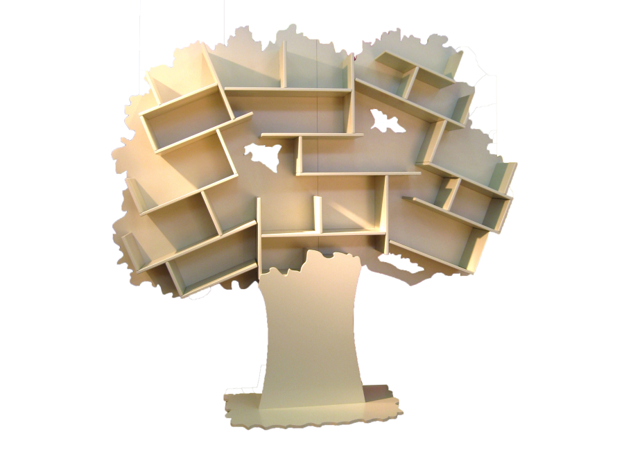 Mathy by Bols Tess grote boom boekenkast - parelgrijs - Afbeelding 4