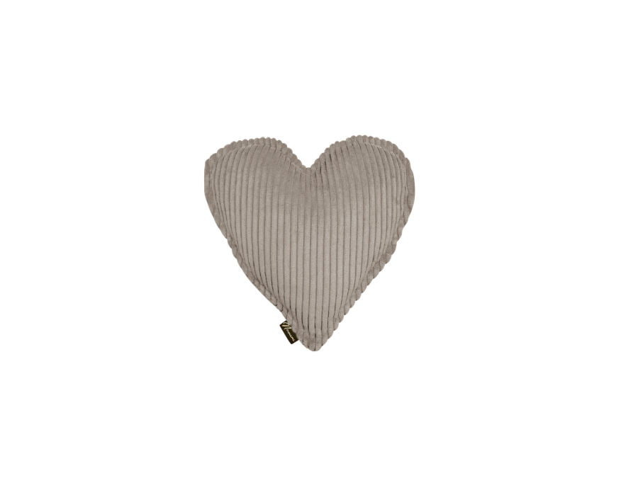 Namini kussen hart - Donkerbeige