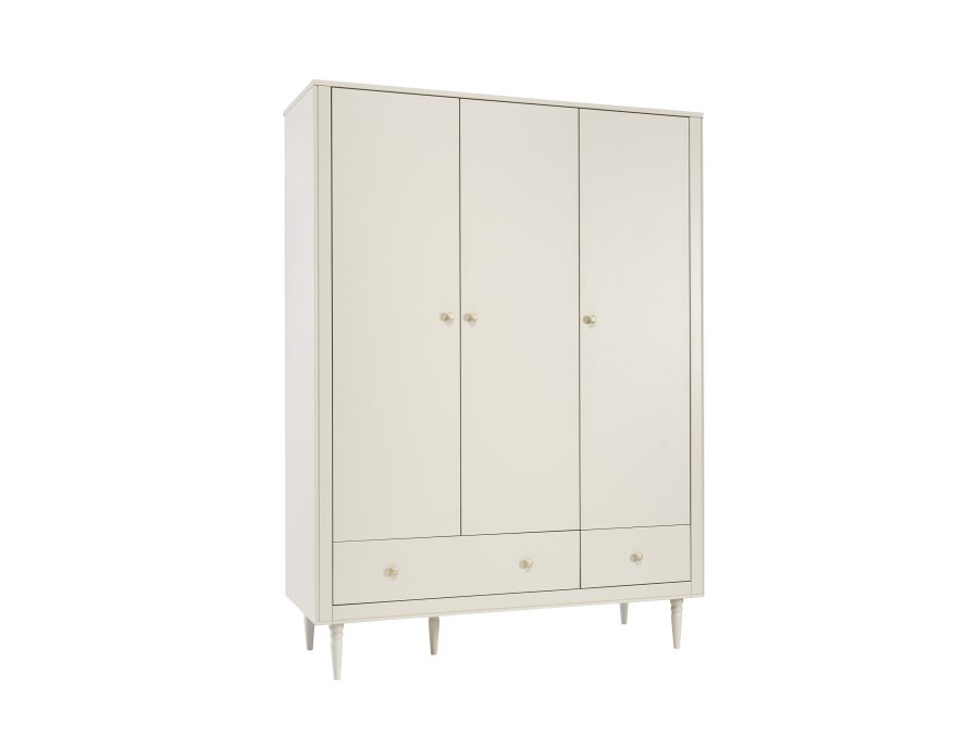 Pinio Petite 3-deurs kledingkast - champagne