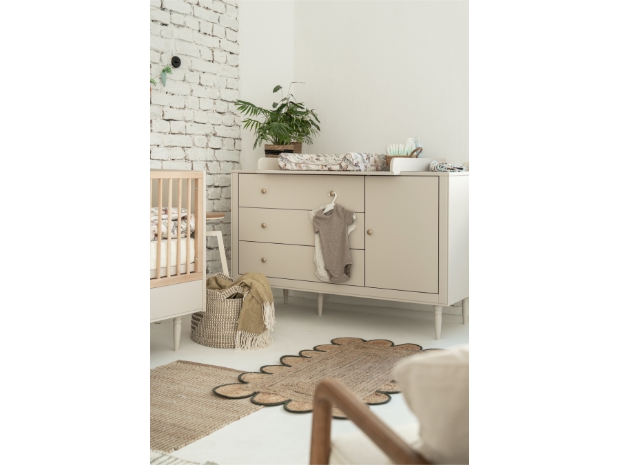 Pinio Petite 2-delige meegroeikamer met grote commode - champagne - Afbeelding 12