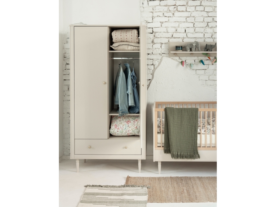 Pinio Petite 2-delige meegroeikamer met grote commode - champagne - Afbeelding 13