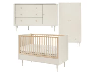 Pinio Petite 3-delige babykamer met grote commode - champagne
