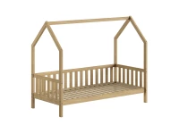Vipack Cabane huisbed MH 90x200 - massief eiken