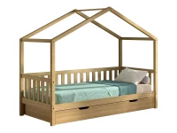 Vipack Dallas huisbed MH met bedlade - massief eiken