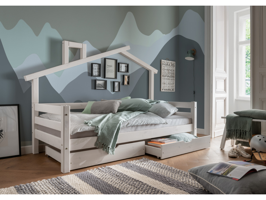 Infanskids huisbed 90x200 - wit - Afbeelding 3