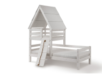 Infanskids huisbed met speeltoren 90x200 - wit