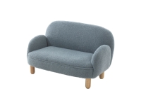 Jaxx Rocky kindersofa bouclé blauw