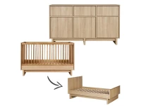 Quax Kyo 2-delige meegroeikamer met XL commode Honey Ash