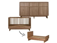 Quax Kyo 2-delige meegroeikamer met XL commode Walnut