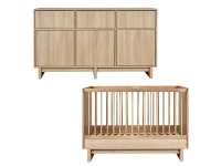 Quax Kyo 2-delige babykamer met XL commode Honey Ash