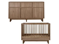 Quax Kyo 2-delige babykamer met XL commode Walnut