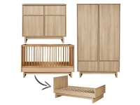 Quax Kyo 3-delige meegroeikamer Honey Ash