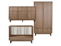 Quax Kyo 3-delige babykamer met XL commode Walnut