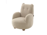 Jaxx Rocky kinderfauteuil beer bouclé beige