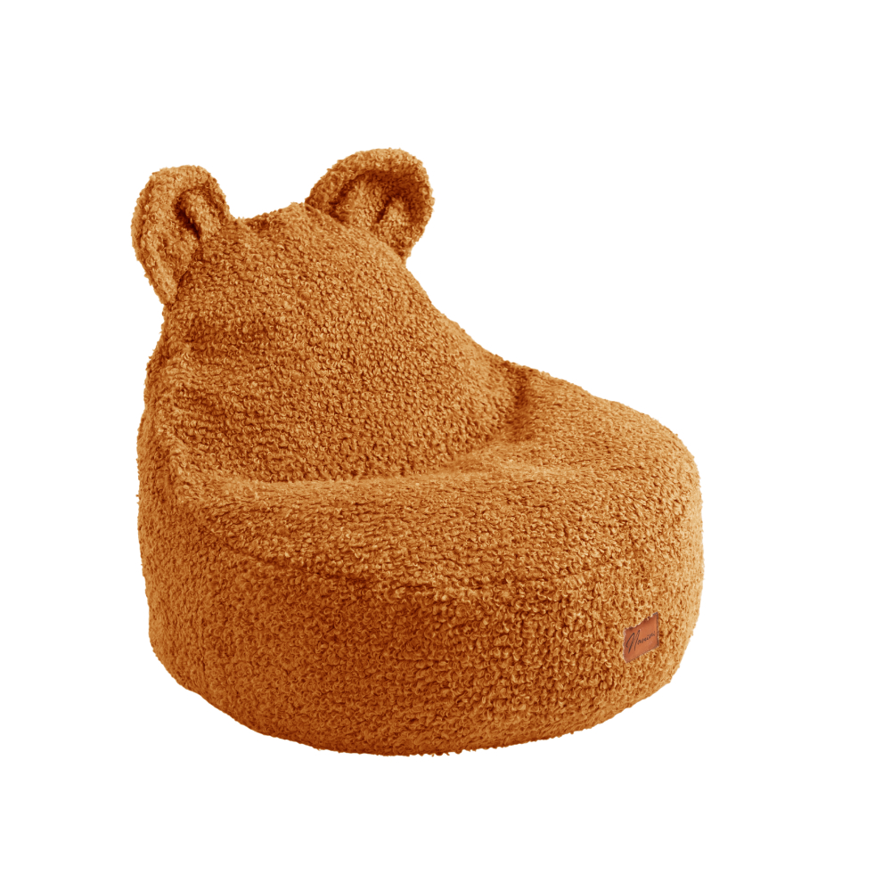 Namini Cosybear zitzak - boucle - Cognac