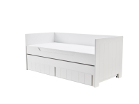 Pinio Calmo bedbank met lades en logeerbed 90x200 - wit