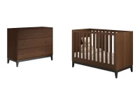 Jaxx Ilyas 2-delige babykamer walnoot