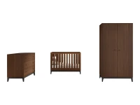 Jaxx Ilyas 3-delige babykamer walnoot