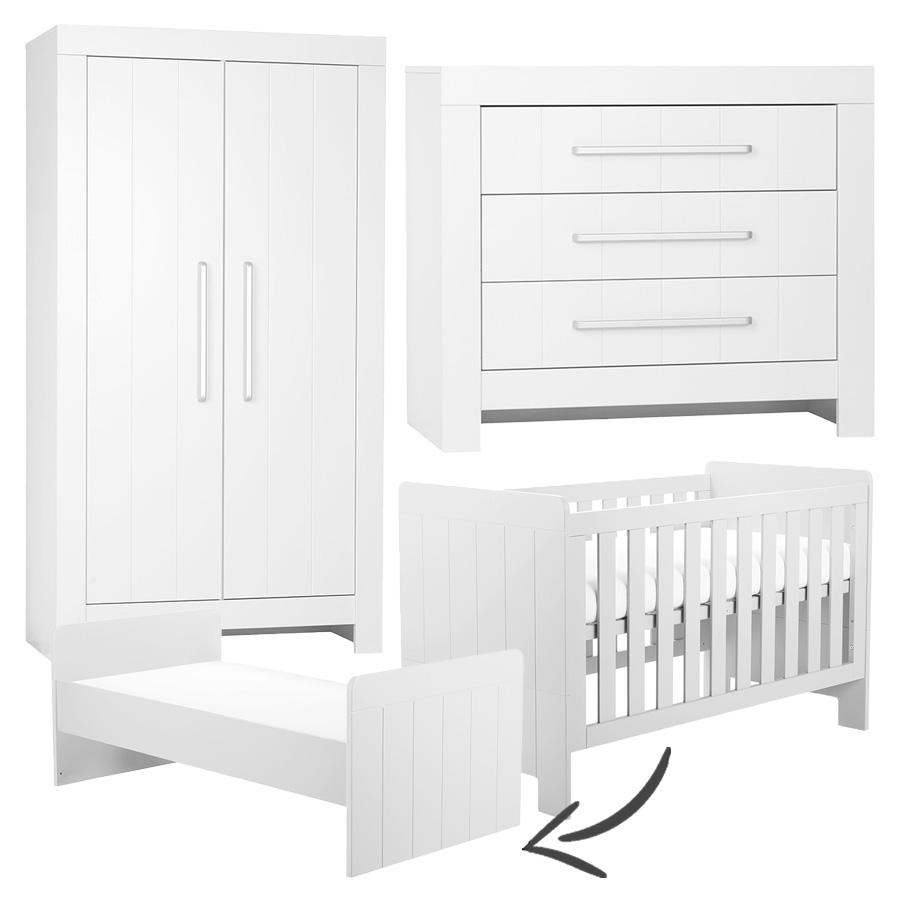 Pinio Calmo 3-delige meegroeikamer - wit