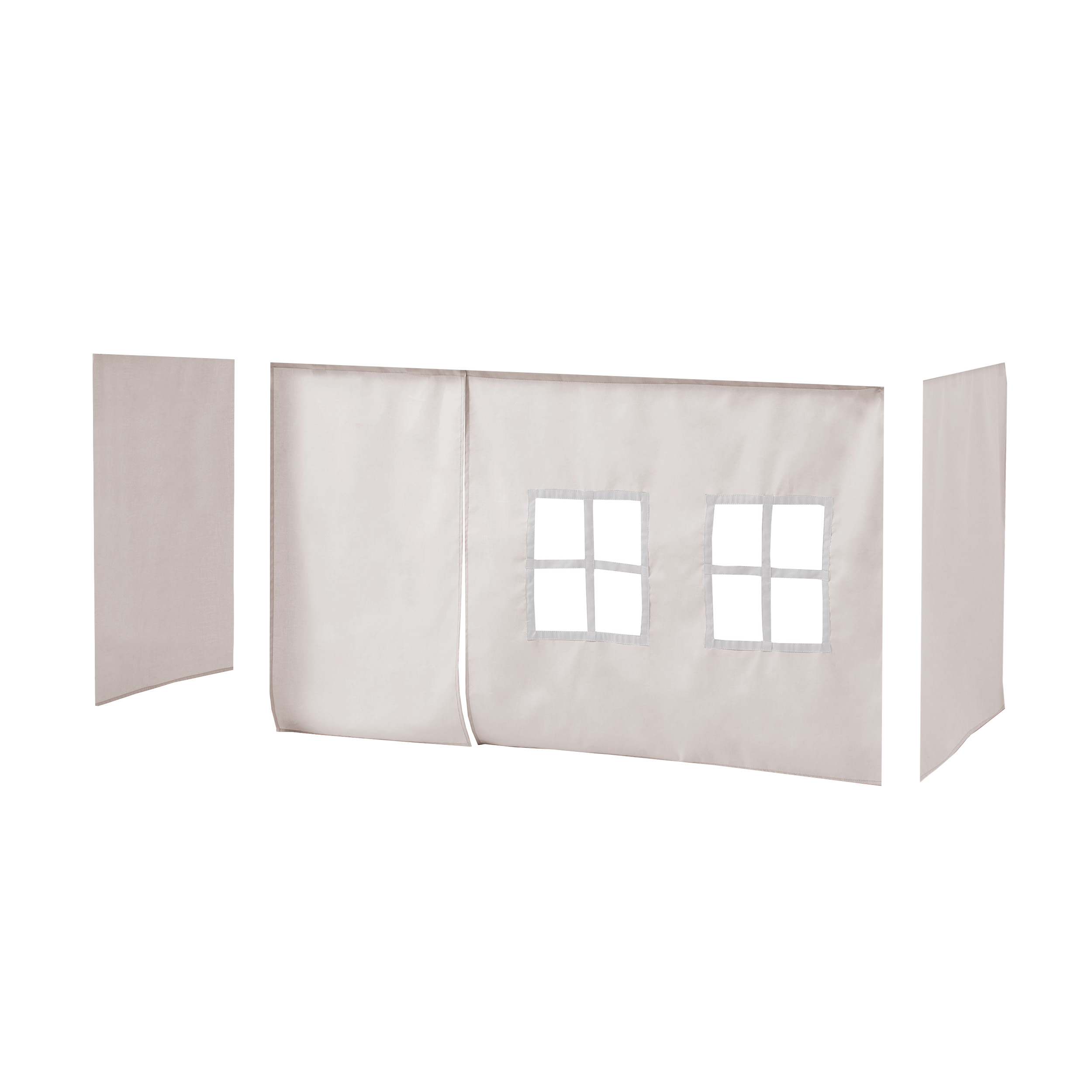 Hoppekids Silver Cloud speelgordijn - halfhoog en stapelbed 70x160