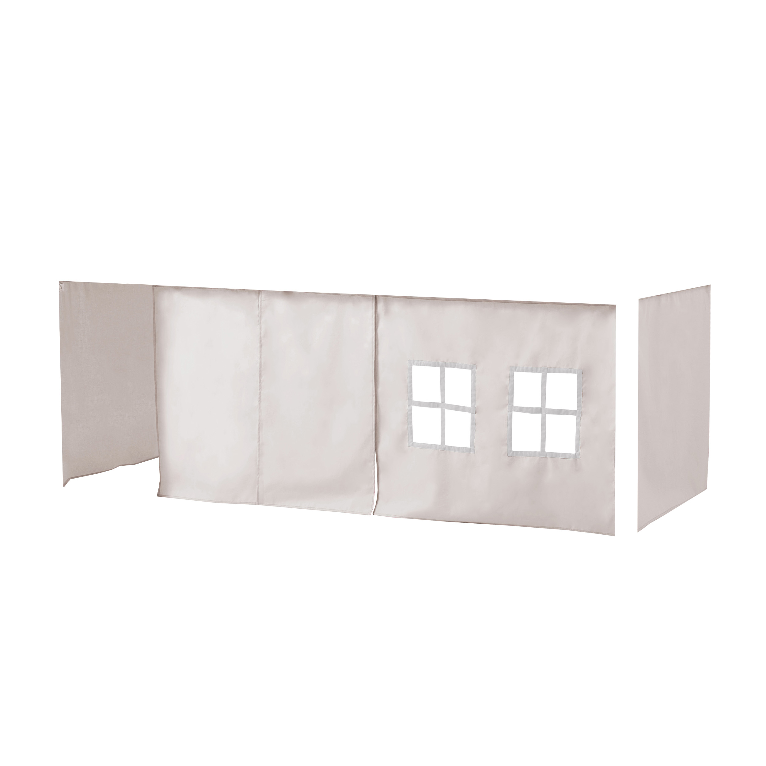 Hoppekids Silver Cloud speelgordijn - halfhoog en stapelbed 90x200