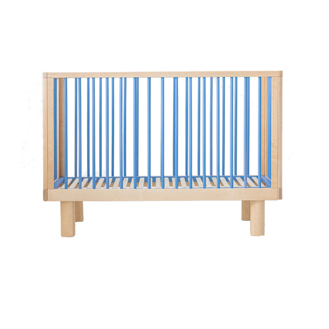 Karl & Fric Nox ledikant 60x120 + Junior Rail - Blauw / Naturel