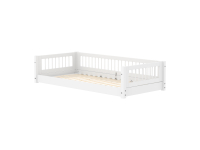 Flexa White Montessori bed met spijlen