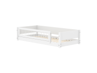 Flexa White Montessori bed met Crossbar uitvalbeschermer