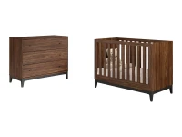 Jaxx Ilyas 2-delige babykamer walnoot