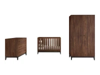 Jaxx Ilyas 3-delige babykamer walnoot