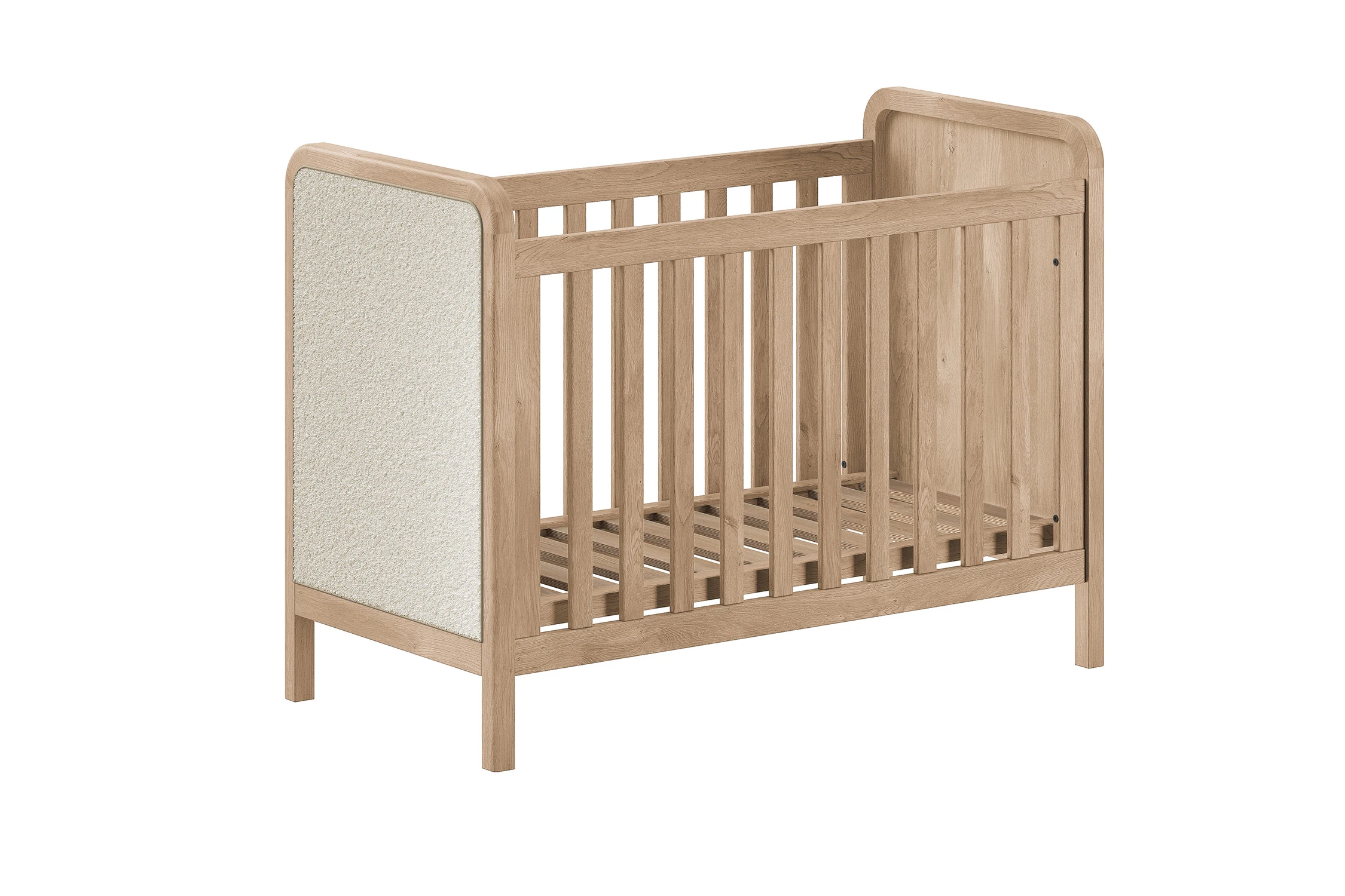 Jaxx Woods ledikant 60x120 Bouclé / Eiken