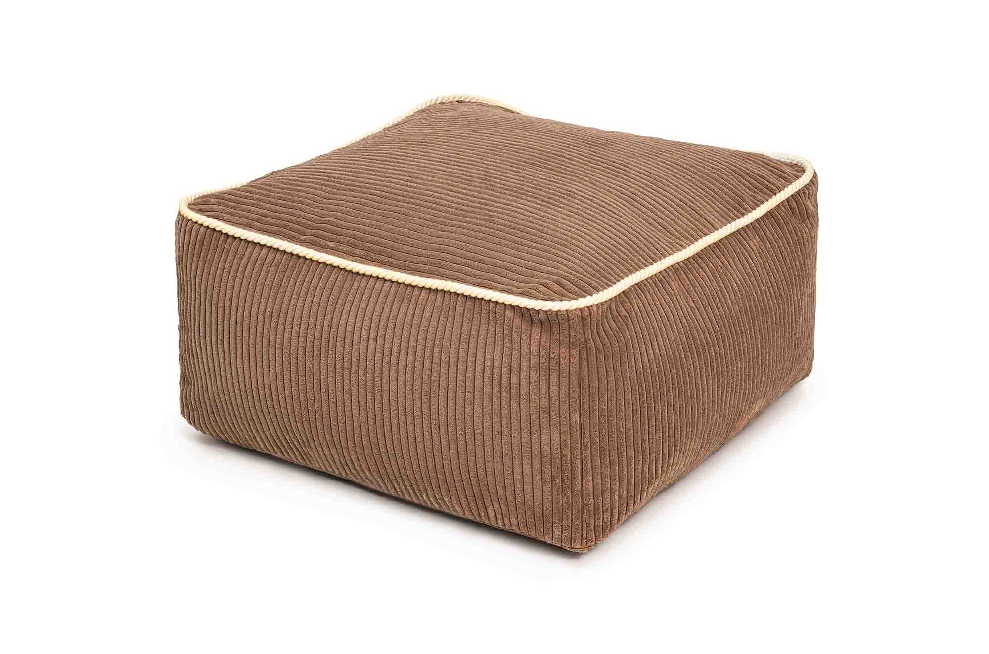 Shappy Kumo ottoman - Ribstof - Chocolate