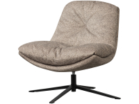 Woood Arve Draaifauteuil bedrukte stof naturel melange
