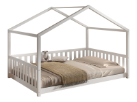 Vipack Dallas combo Montessori huisbed 140x200 wit