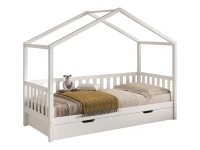 Vipack Dallas combo huisbed met bedlade 90x200 wit