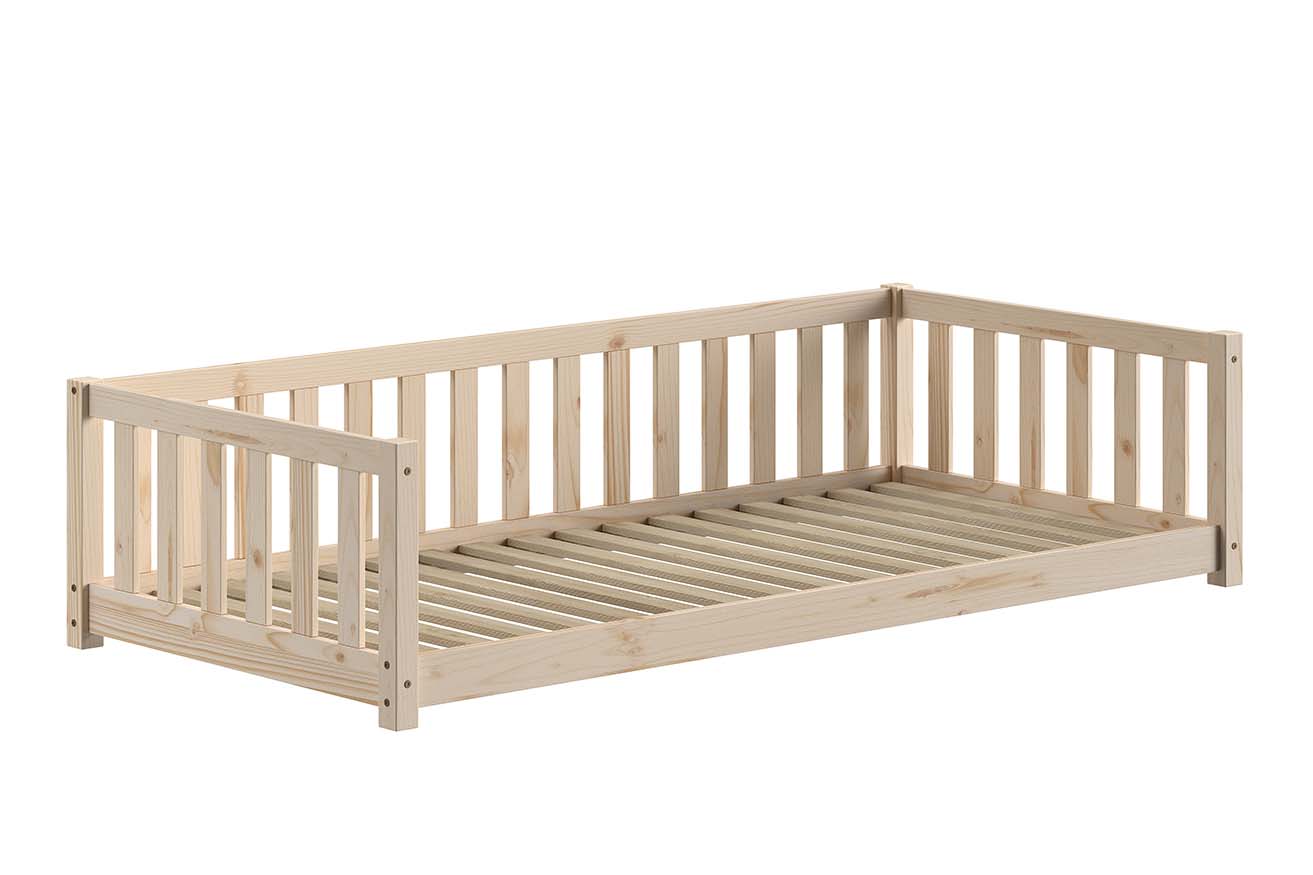Vipack Dallas combo Montessori vloerbed 90x200 natuur