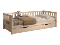 Vipack Dallas combo bed met bedlade 90x200 natuur