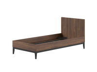 Jaxx Ilyas bed 90x200 walnoot
