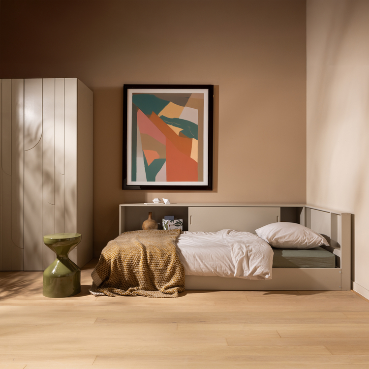 Woood Carter hoekbed links/rechts 90x200 - grenen / dust - Afbeelding 2